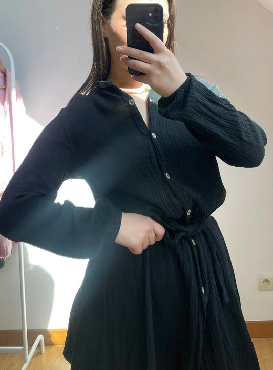 Robe Marie Noire (dernière pièce) - MALLENA COLLECTION