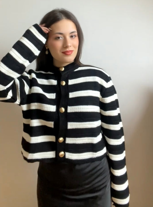 Gilet marinière - MALLENA COLLECTION